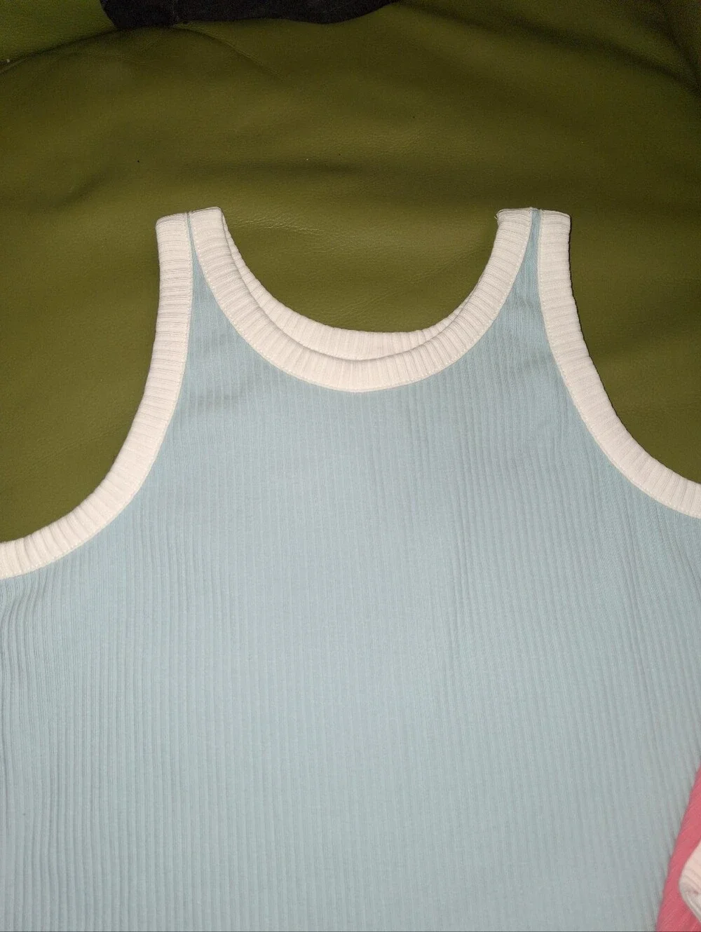 Old Navy Tank Dress Ribbed Set Of 2 Pink & Light Blue XL 14/16 NEW